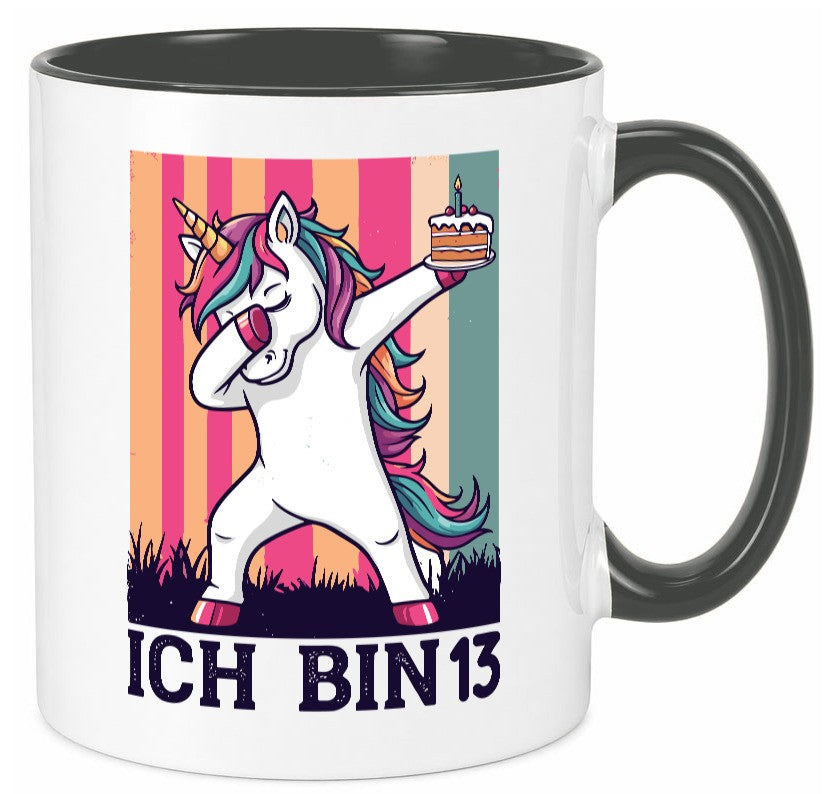 13 Geburtstag | Einhorn Damping Mädchen Geschenkidee Humor Tasse