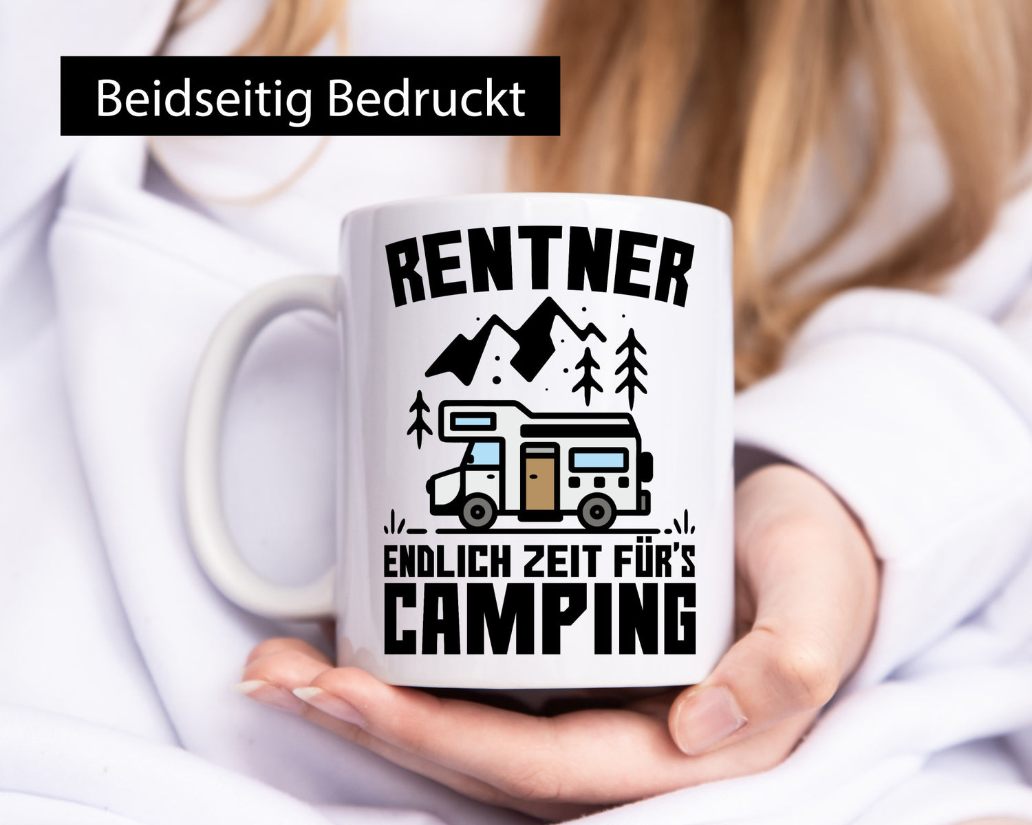 Endlich Zeit für´s campen | Rentner Ruhestand Humor Jubiläum Geschenkidee Tasse