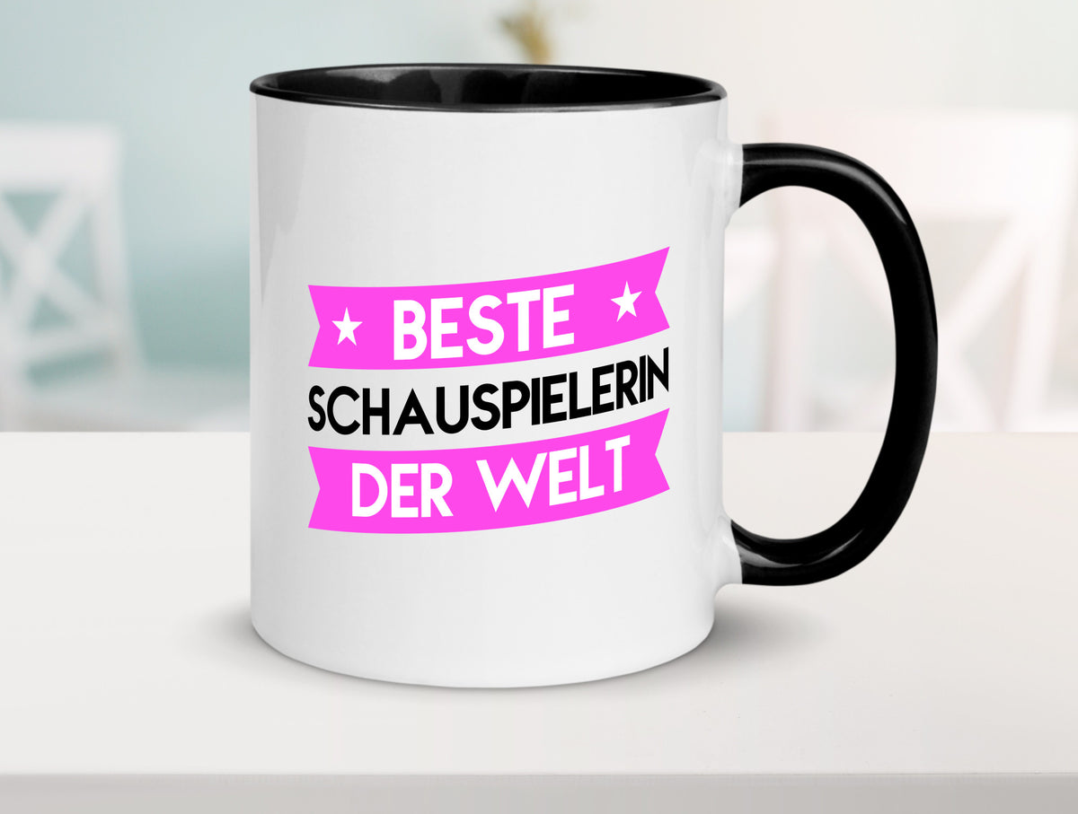 Beste Schauspielerin | Theater lustiger Spruch Geschenk Humor Geschenkidee Tasse