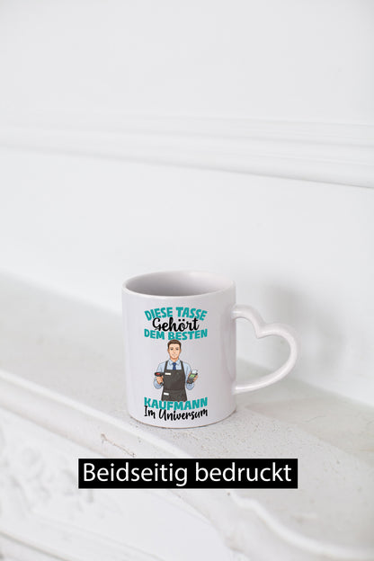 Im Universum: Kaufmann Kaufmänner Geschenkidee Humor Tasse