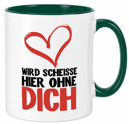 Wird Scheisse Geschenk Humor Geschenkidee lustiger Spruch Tasse