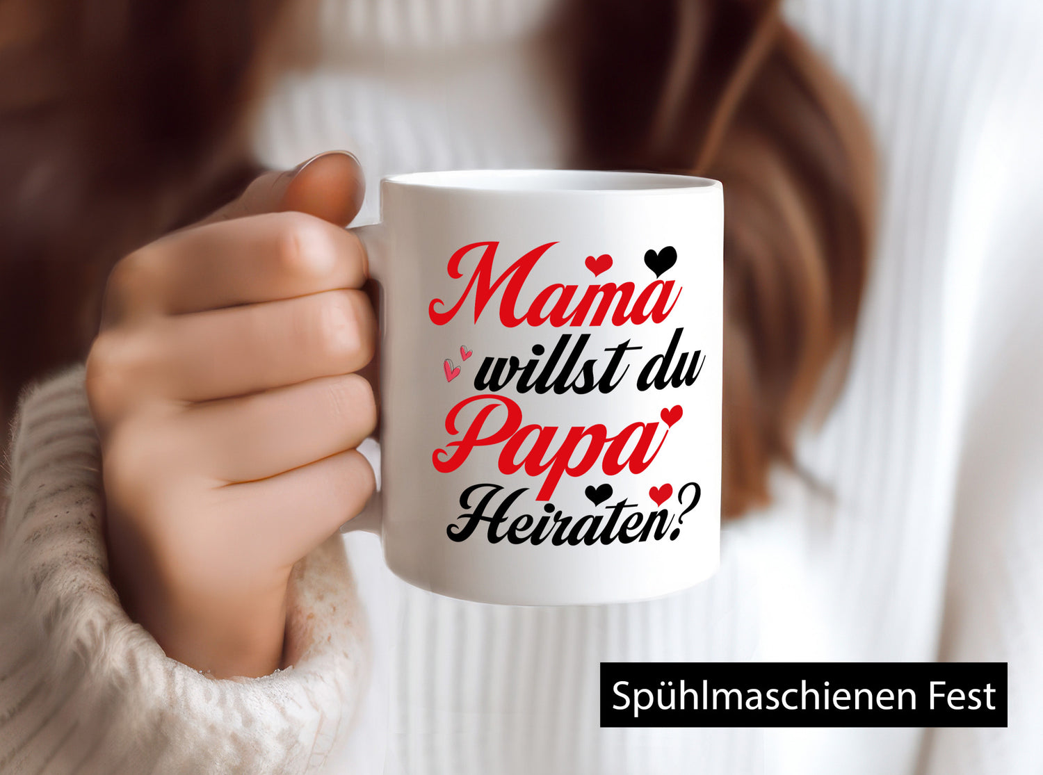 Mama willst du Papa Heiraten | Verlobung Heiratsantrag lustiger Spruch Geschenk