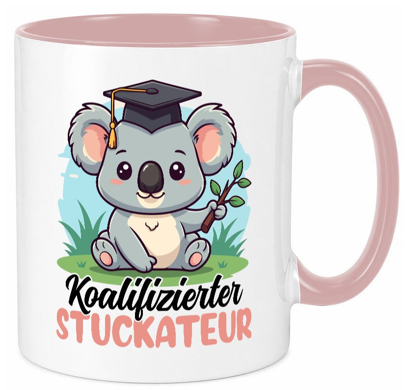 Koalifizierter Stuckateur | Innenausbau Beruf Geschenk Arbeit Kollegen Büro Tasse
