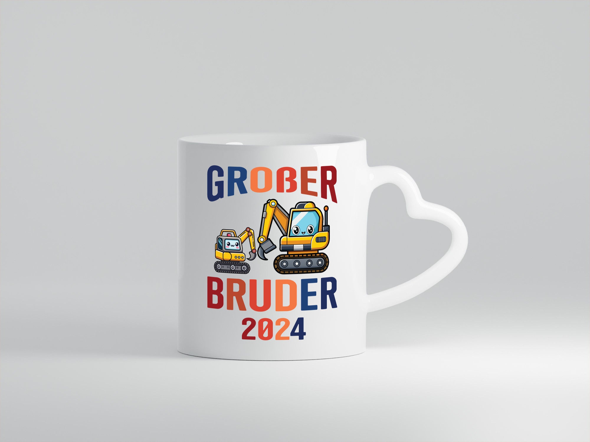 Großer Bruder | Bagger Geschwister Humor Geschenkidee Tasse