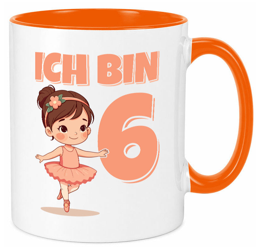 6 Geburtstag | Jahre Ballerina Mädchen Ballet lustig Geschenkidee Geschenk Tasse