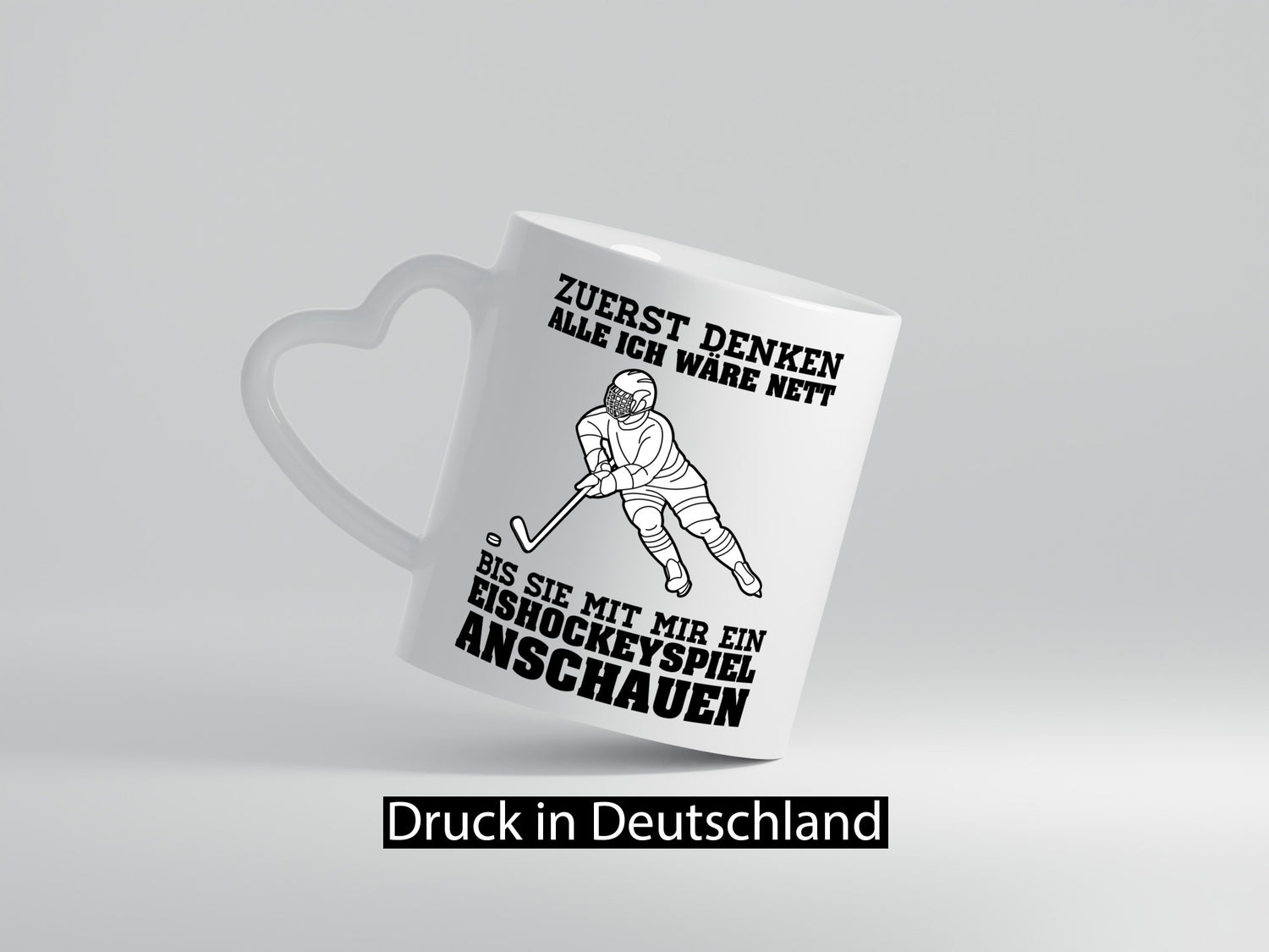 Eishockeyspiel | Eishockeyfan Tasse Eishockeyspieler Humor Geschenkidee