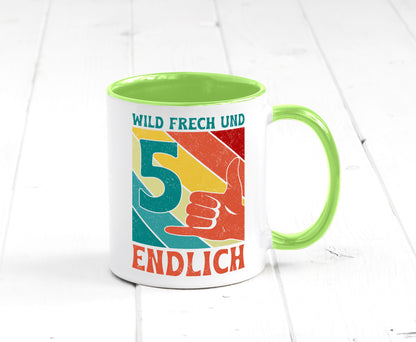 5. Geburtstag | 5 Jahre Wild und Frech Geschenk Geschenkidee lustiger Spruch