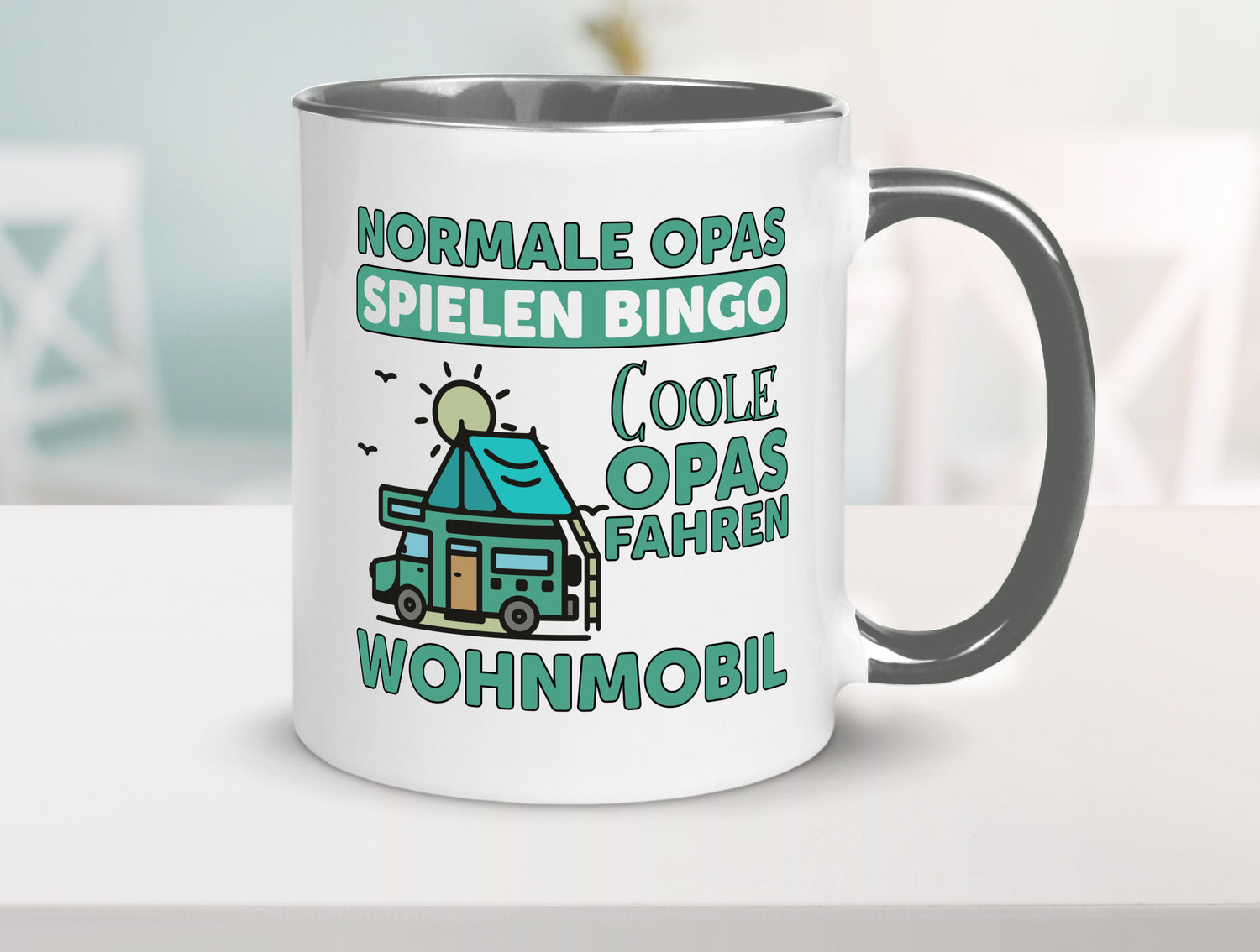 Opas spielen Bingo, coole fahren Wohnmobil | Vögel Geschenk Familie