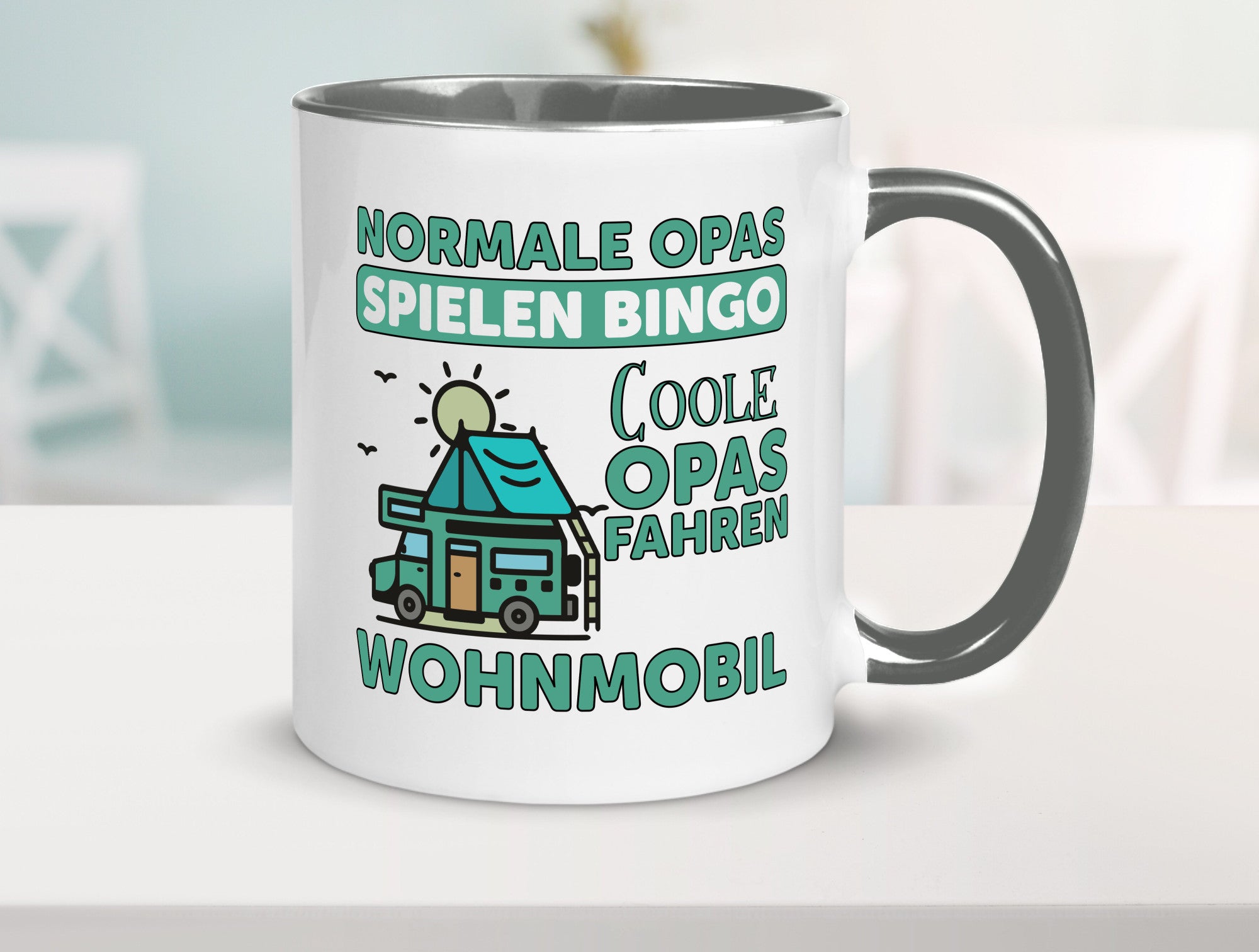 Opas spielen Bingo, coole fahren Wohnmobil | Vögel Geschenk Familie