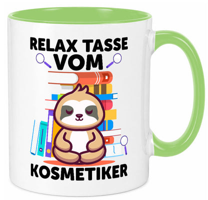 Relax Tasse: Kosmetiker | Kosmetik Stylist lustiger Spruch Geschenk Humor