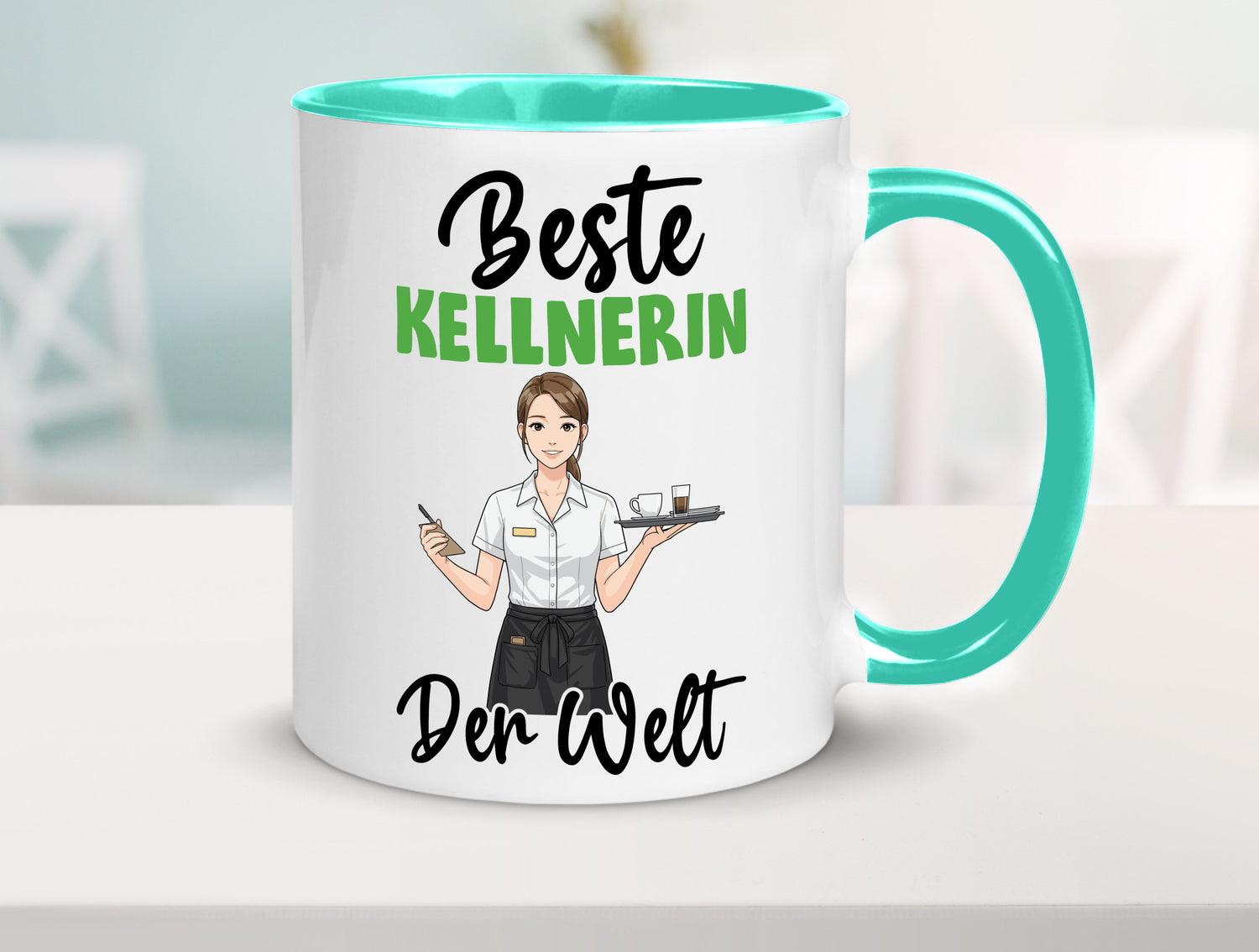 Beste Kellnerin | Beruf kellnern Bedienung v2 Humor Arbeit Kollegen Büro
