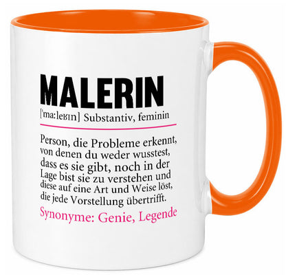 Malerin | Spruch Beruf lustig Malerinnen Humor Arbeit Kollegen Büro