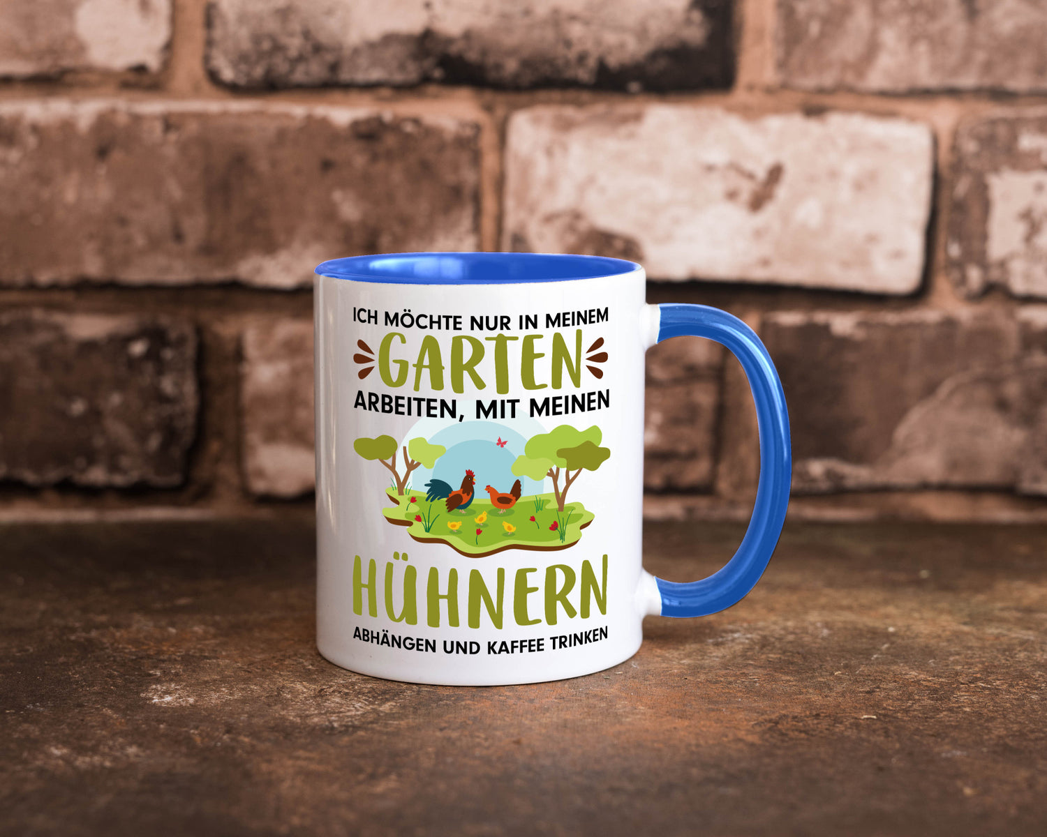 Garten Hühner | Gartenarbeit Tasse Bauernhof Spruch lustiger Geschenk Arbeit