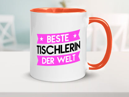 Beste Tischlerin | Tischlerei lustiger Spruch Geschenk Humor Geschenkidee Tasse