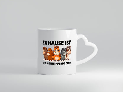 Zuhause ist wo meine Pferde sind | Pferdeliebhaber lustiger Spruch Geschenk