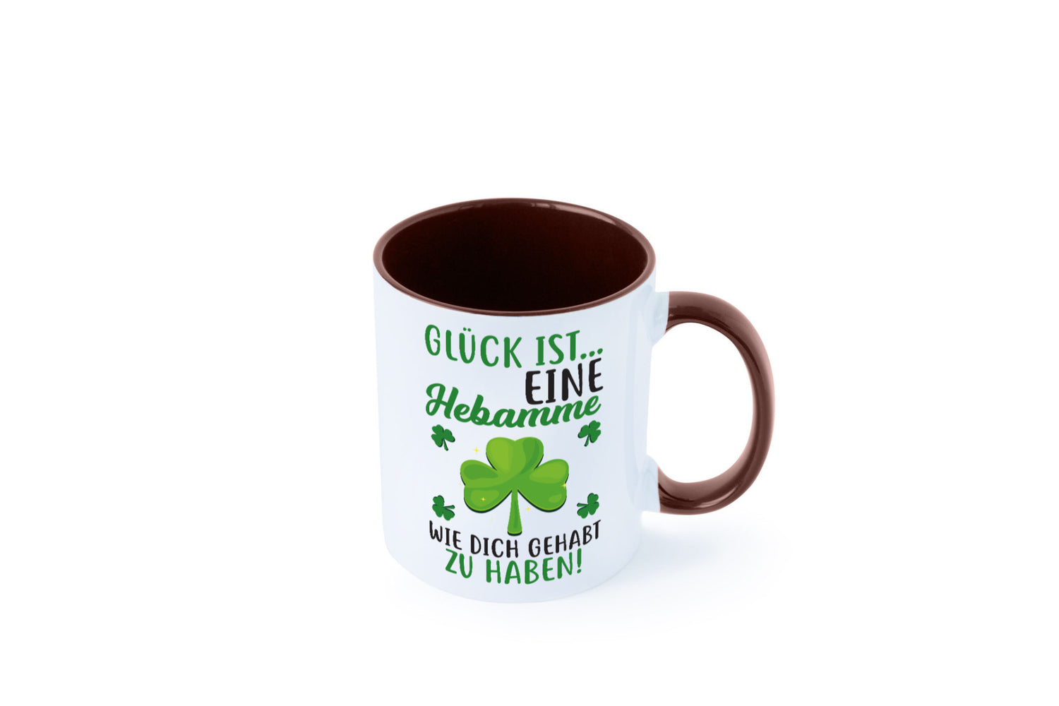 Hebamme Dankeschön | Dankes Tasse Kleeblätter Glück Humor Geschenkidee