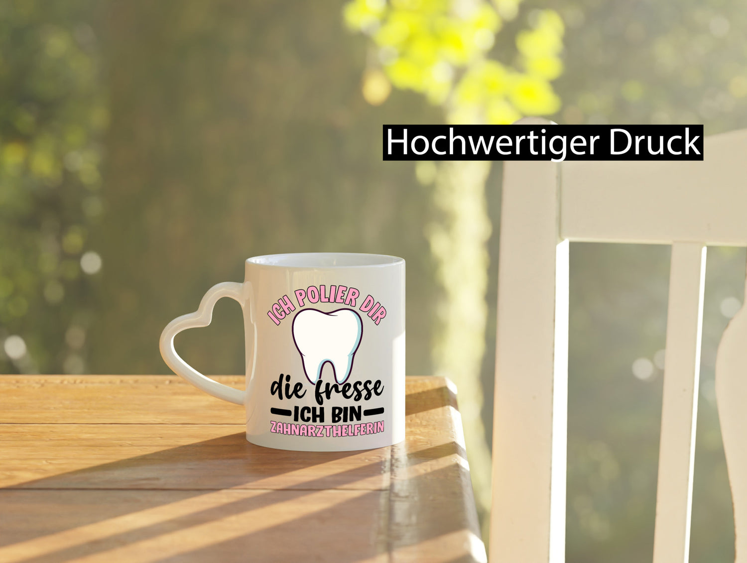 Ich polier dir die Fresse | Zahnarzthelferin Zahnarzt lustig Humor Geschenkidee