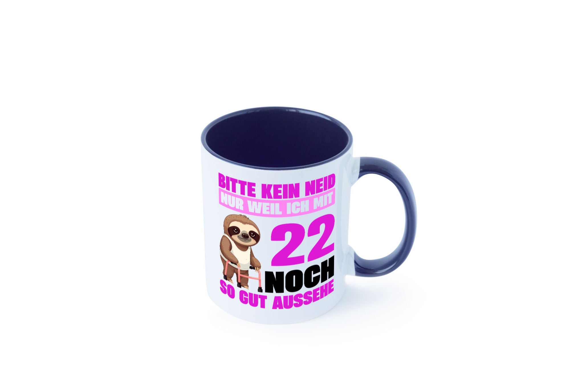 22. Geburtstag | Bitte kein neid Faultier 22 Jahre lustig Geschenkidee Geschenk