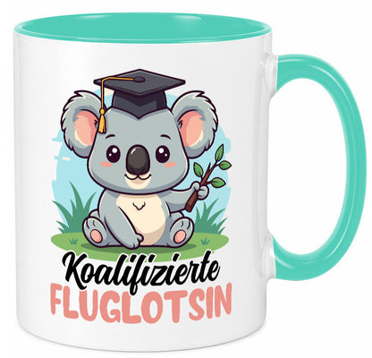 Koalifizierte Fluglotsin | Flughafen Flugverkehr lustiger Spruch Geschenk Humor
