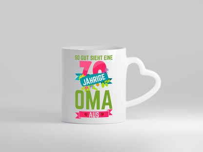 70. Geburtstag | 70 Jährige Oma Großmutter Geschenkidee Familie Humor Tasse