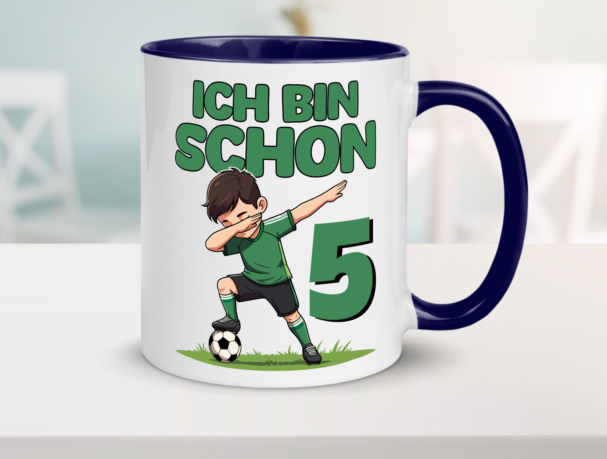 5. Geburtstag | 5 Jahre Fußballer lustiger Spruch Geschenk Geschenkidee Tasse