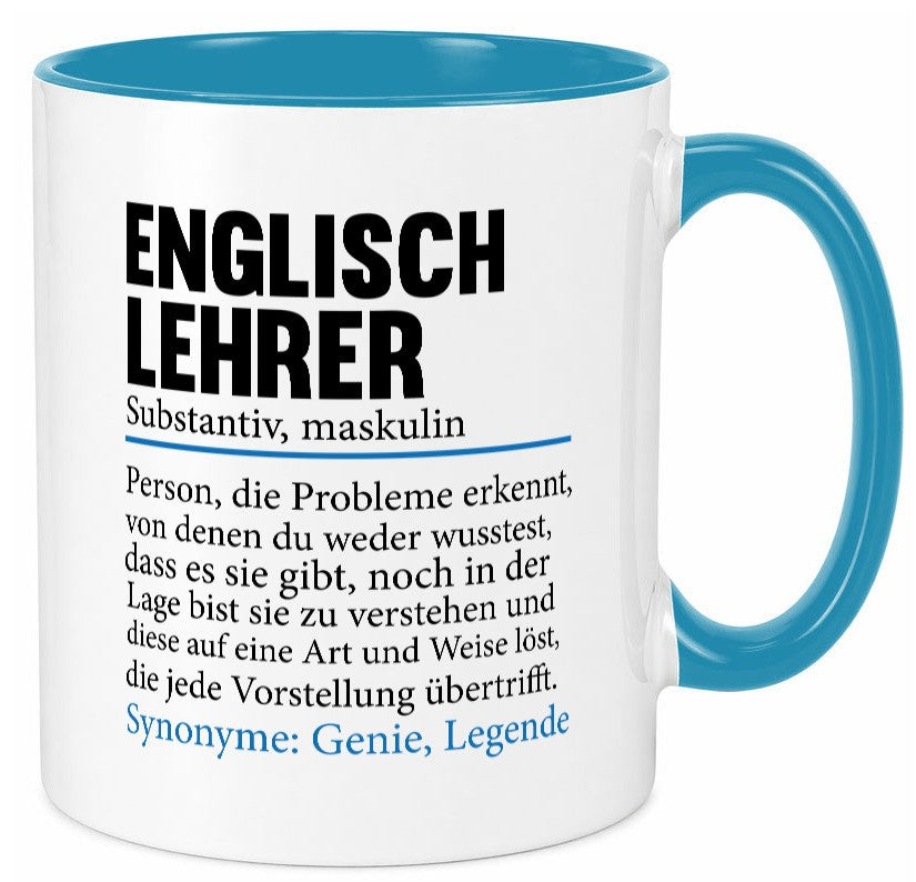 Englischlehrer | Lehrer Schule Englisch Geschenkidee Humor Tasse