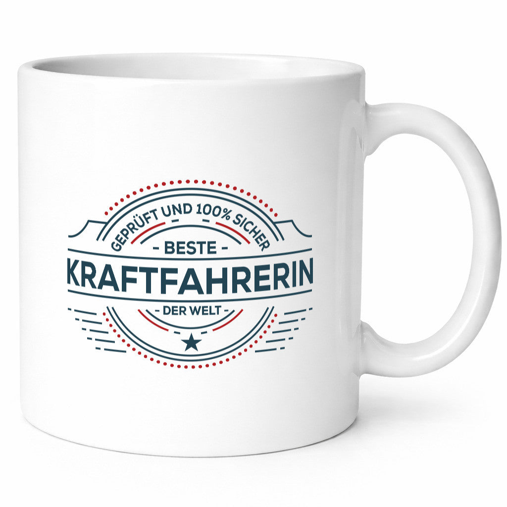 Geprüft und sicher: Kraftfahrerin | Lastwagen LKW lustiger Spruch Geschenk