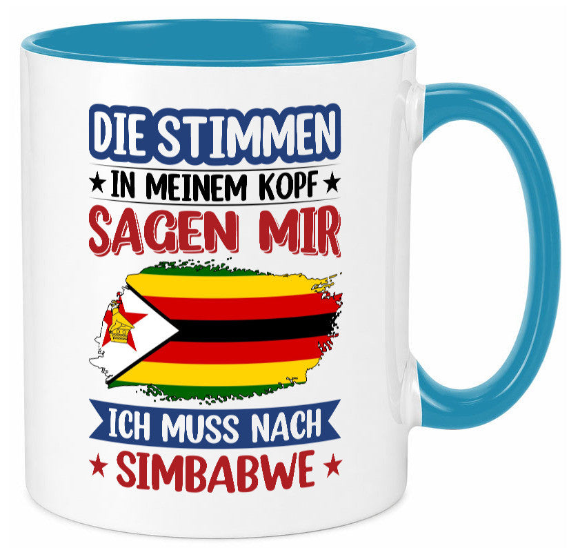 Simbabwe | Urlaub Stimmen in meinem Kopf Traumland v2 Geschenk Humor