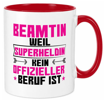 Superheldin Beamtin | Verbeamtung öffentlicher Dienst Geschenkidee Humor Tasse