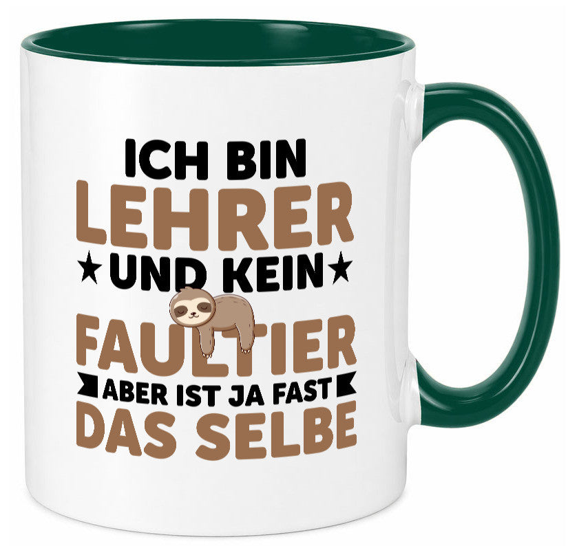 Ich bin kein Faultier: Lehrer | Schule Beruf Schüler Humor Arbeit Kollegen Büro