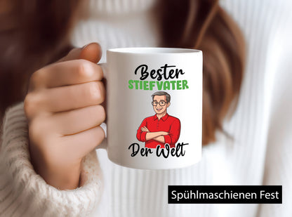 Bester Stiefvater | Stiefsohn lustig Familie Geschenkidee Geschenk Tasse