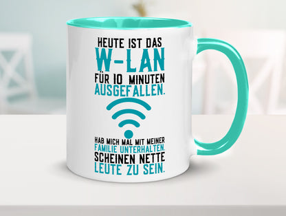 10 Minuten W-Lan Ausfall | Nerd Computer PC Gamer lustig Humor Geschenkidee Tasse