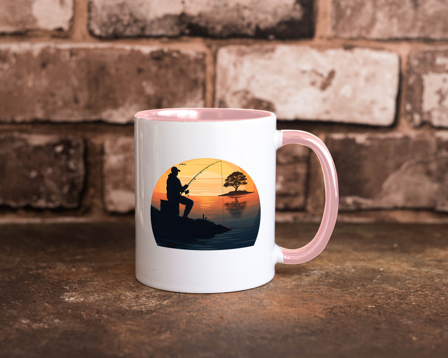 Angler | Sonnenuntergang Fischer Fische Angeln v2 Geschenk Humor Geschenkidee
