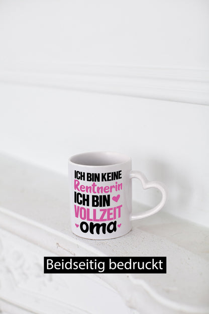 Vollzeit Oma | Rentnerin Tasse Großmutter Enkel Humor Familie Geschenkidee