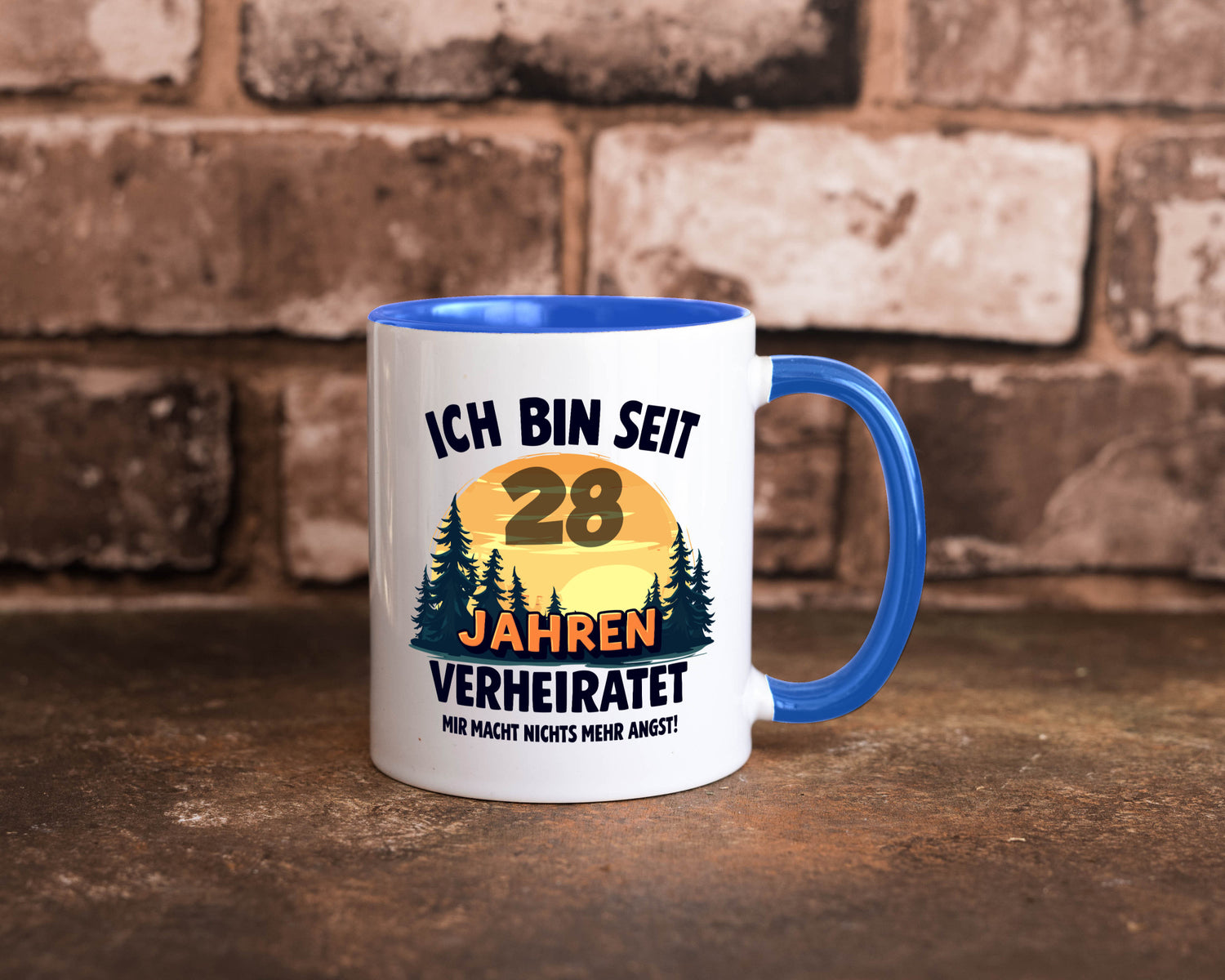 Ich bin Verheiratet | 28. Hochzeitstag Ehepaar v2 lustiger Spruch Geschenk
