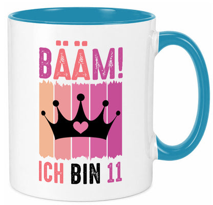 11. Geburtstag | 11 Jahre Bääm ich bin Krone Humor Geschenkidee Tasse