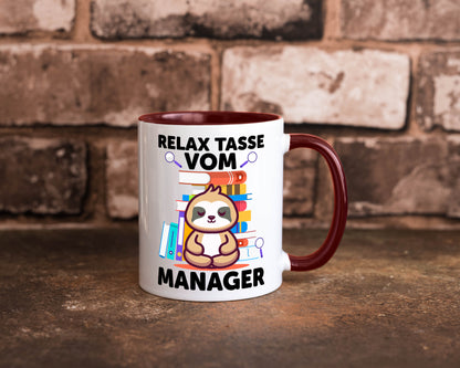 Relax Tasse: Manager | Management lustig Humor Geschenkidee Geschenk Tasse