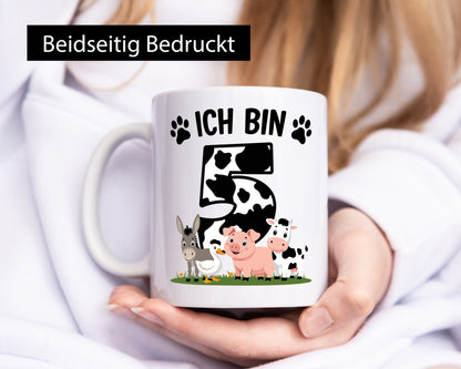 5 Geburtstag | Jahre Farmer Kind Humor Geschenkidee Tasse