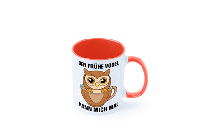 Der frühe Vogel kann mich mal | Eule Morgenmuffel v2 lustiger Spruch Geschenk