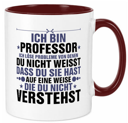 Löse Probleme: Professor | Uni Universität v2 Humor Geschenkidee Tasse