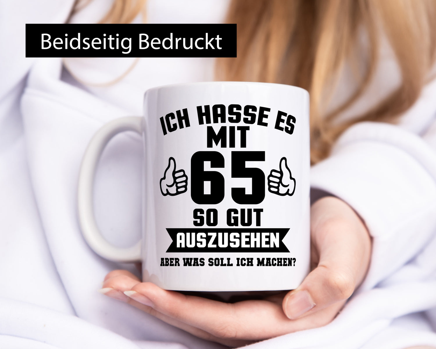 Gut aussehen mit 65 | Zahl Daumen hoch Geschenk Humor Geschenkidee lustiger