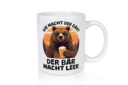 Saufbär | wie macht der bär leer Bierliebhaber lustiger Spruch Geschenk Humor