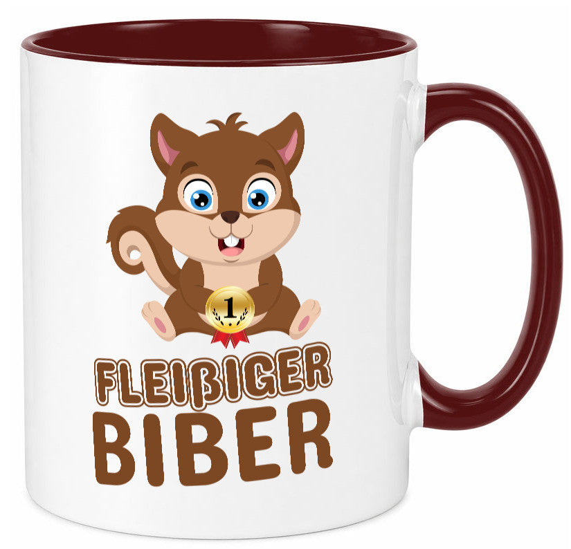 Fleißiger Biber | Motiv Tasse Kinder Geburtstag lustig Geschenkidee Geschenk