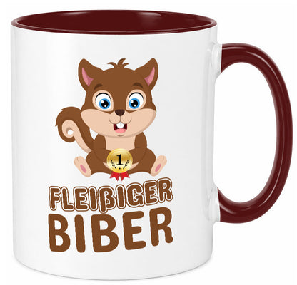 Fleißiger Biber | Motiv Tasse Kinder Geburtstag lustig Geschenkidee Geschenk