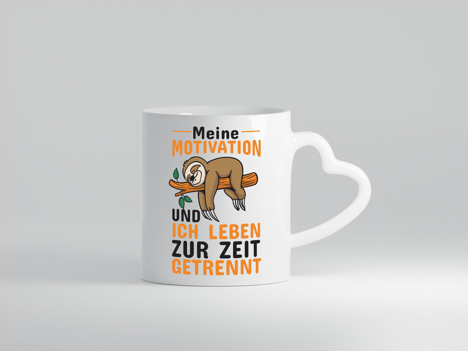 Keine Motivation | Faultier Tasse Büro Humor faul Geschenk Arbeit Kollegen