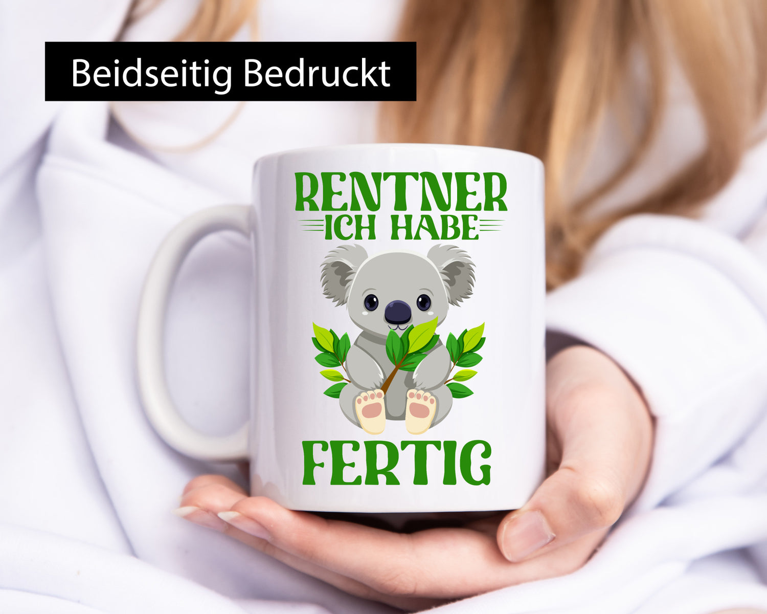Rentner ich habe Fertig | Panda Ruhestand Geschenkidee Jubiläum Humor Tasse