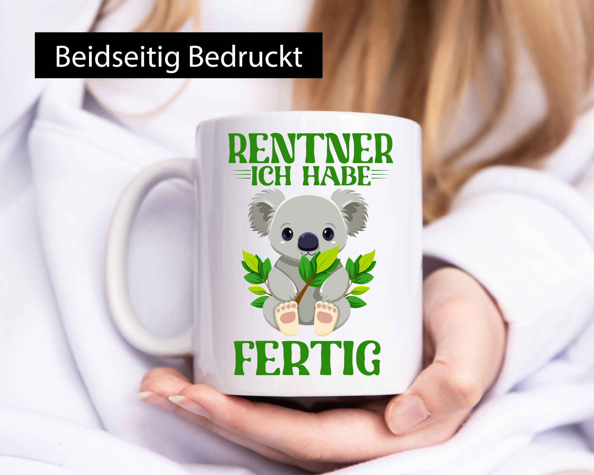 Rentner ich habe Fertig | Panda Ruhestand Geschenkidee Jubiläum Humor Tasse