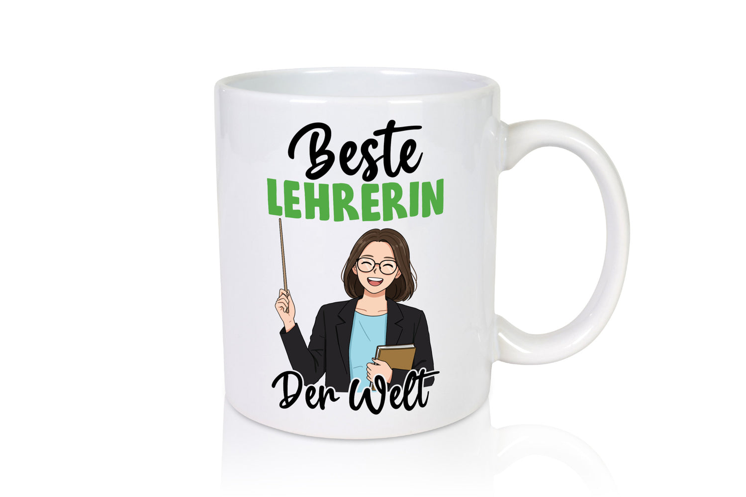 Beste Lehrerin | Schule Beruf Schüler v2 Geschenkidee Arbeit Kollegen Büro