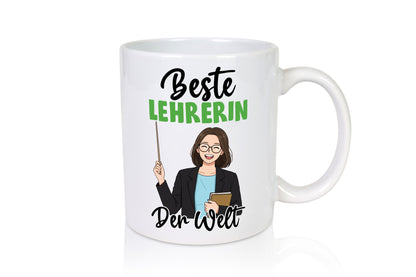 Beste Lehrerin | Schule Beruf Schüler v2 Geschenkidee Arbeit Kollegen Büro
