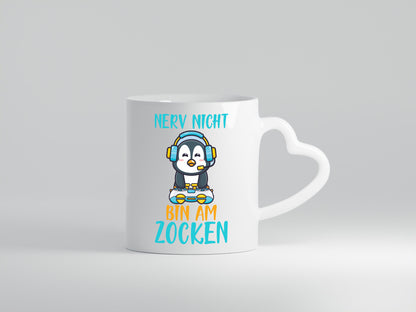 Nerv nicht | Zocker Gamer PC Freunde Pinguin-Comic Humor Geschenkidee Tasse